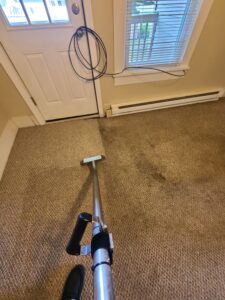 A residential deep carpet cleaning